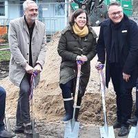 Spatenstich im Wiker Quartier