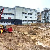 Erdarbeiten mit schwerem Gerät