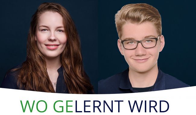 Porträts von Marit Oldenburg und Tom Lasse Frandsen, die ihre Abschlussprüfung bestanden haben.