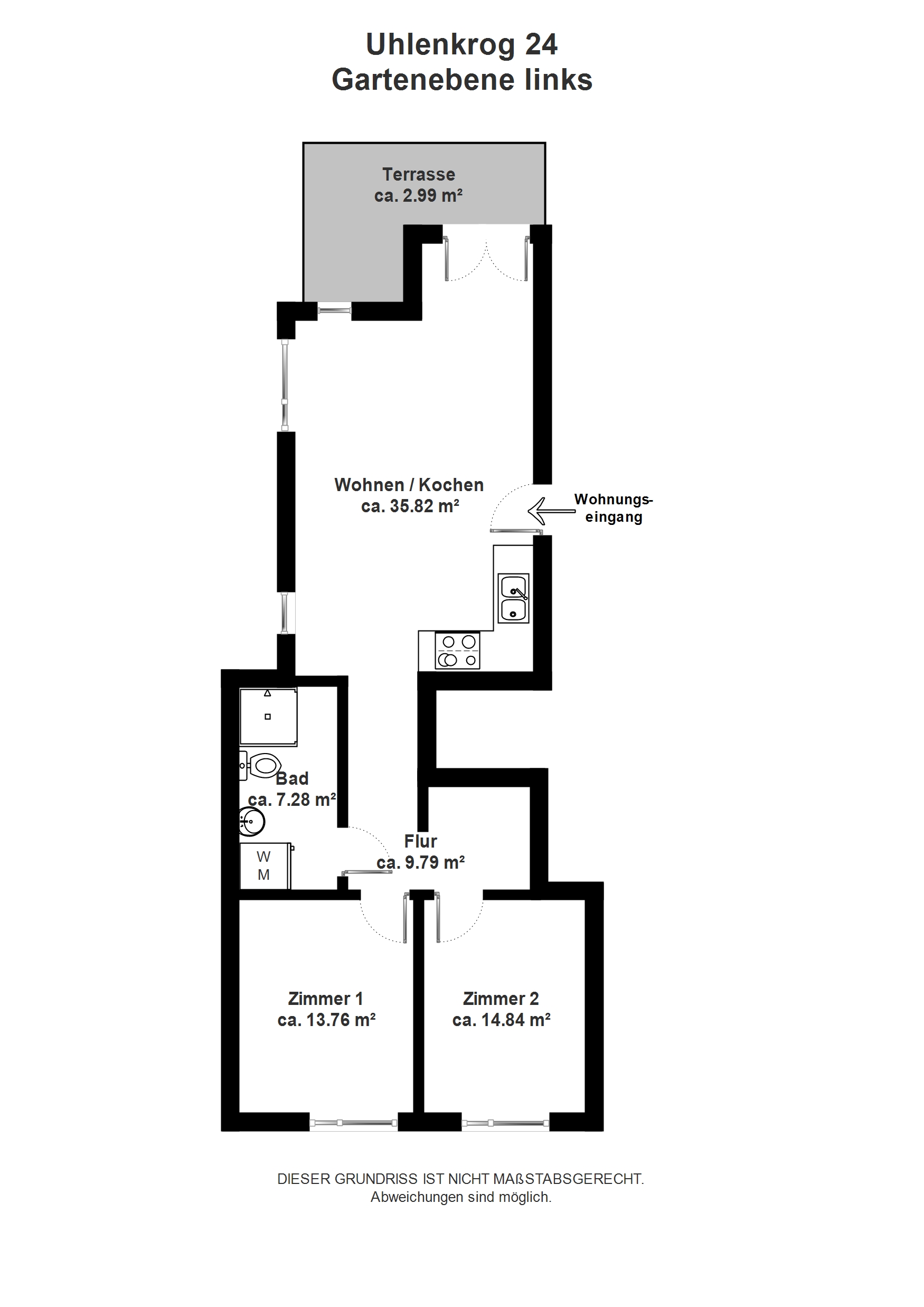2,5 Zimmer, 60,79 m² in Kiel – Bild 2